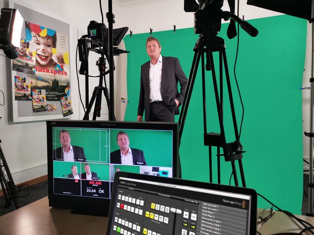 Online Teaching, live Streaming, Konferenz TV-Studio Bern