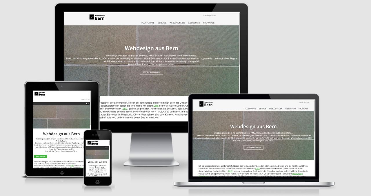 Responsive Webdesign Webdesigner Bern