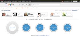Screenshot Google+ Circles